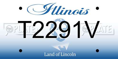 T2291V Illinois License Plate
