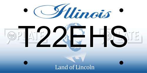 T22EHS Illinois License Plate