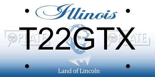 T22GTX Illinois License Plate