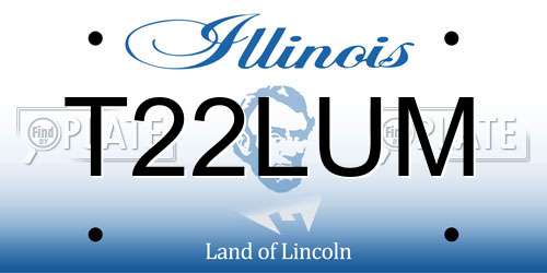 T22LUM Illinois License Plate
