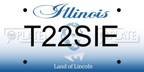 T22SIE Illinois License Plate