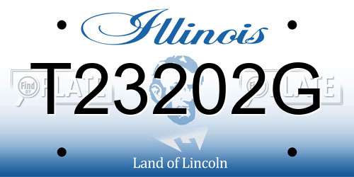 T23202G Illinois License Plate