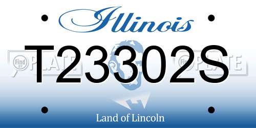 T23302S Illinois License Plate