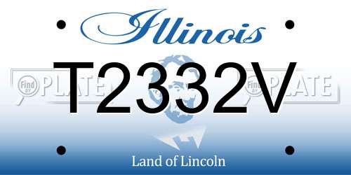 T2332V Illinois License Plate