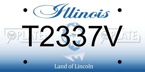 T2337V Illinois License Plate