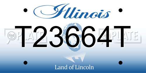 T23664T Illinois License Plate