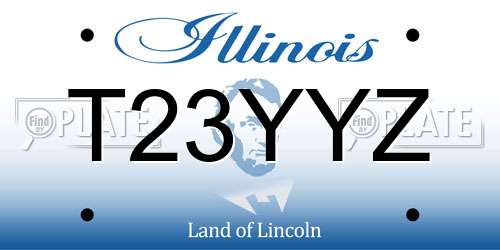 T23YYZ Illinois License Plate
