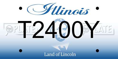 T2400Y Illinois License Plate