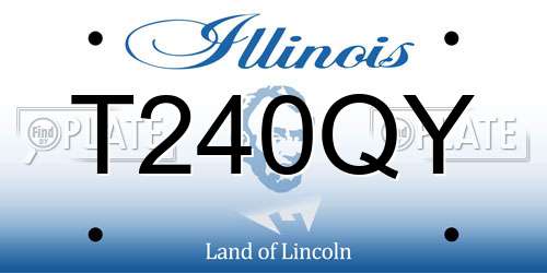 T240QY Illinois License Plate