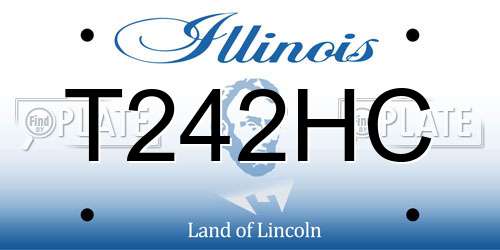 T242HC Illinois License Plate
