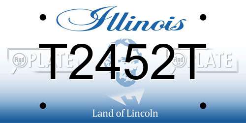 T2452T Illinois License Plate