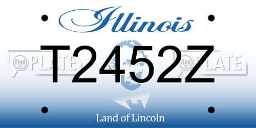 T2452Z Illinois License Plate