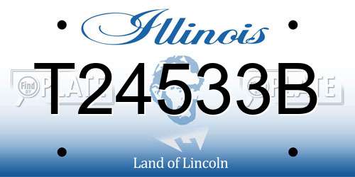 T24533B Illinois License Plate