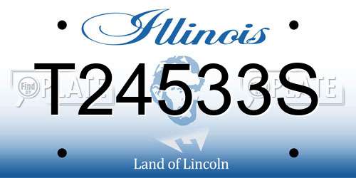 T24533S Illinois License Plate