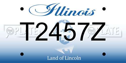 T2457Z Illinois License Plate