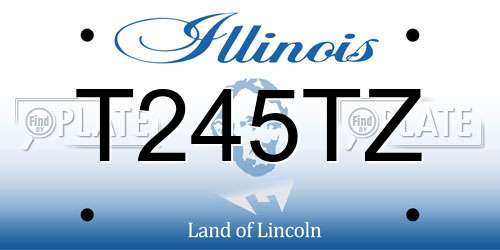 T245TZ Illinois License Plate