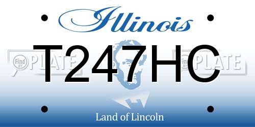 T247HC Illinois License Plate