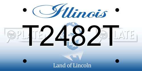 T2482T Illinois License Plate