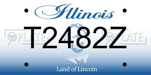 T2482Z Illinois License Plate