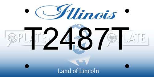 T2487T Illinois License Plate