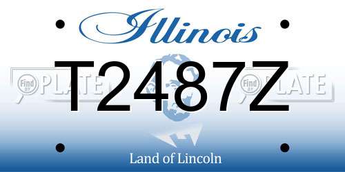 T2487Z Illinois License Plate
