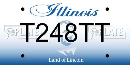 T248TT Illinois License Plate