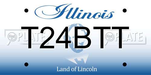 T24BTT Illinois License Plate