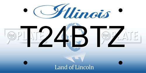 T24BTZ Illinois License Plate