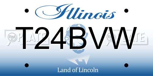 T24BVW Illinois License Plate