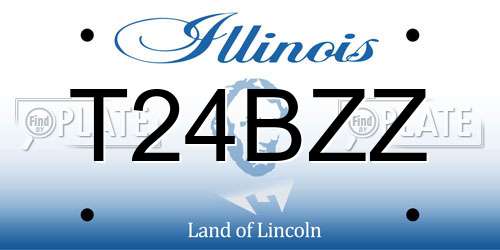 T24BZZ Illinois License Plate