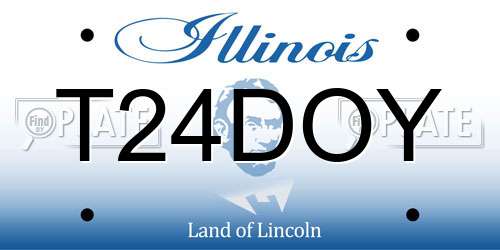 T24DOY Illinois License Plate