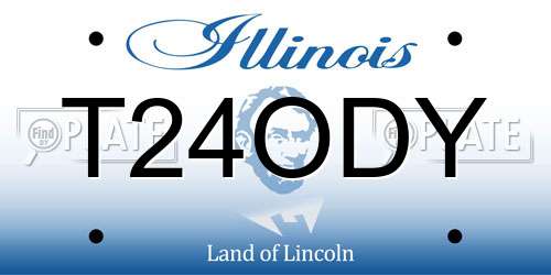 T24ODY Illinois License Plate