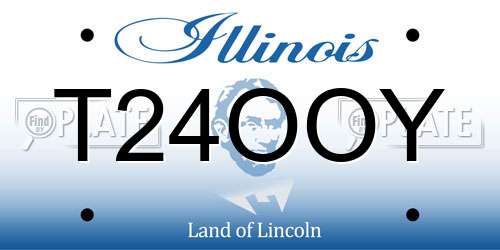 T24OOY Illinois License Plate