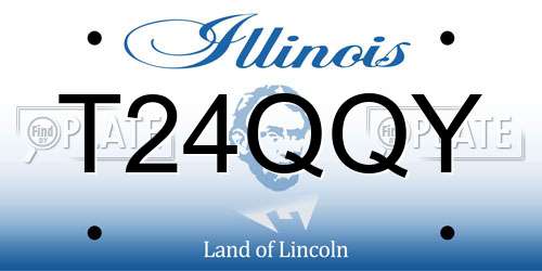 T24QQY Illinois License Plate