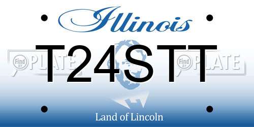 T24STT Illinois License Plate