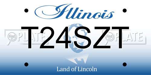 T24SZT Illinois License Plate