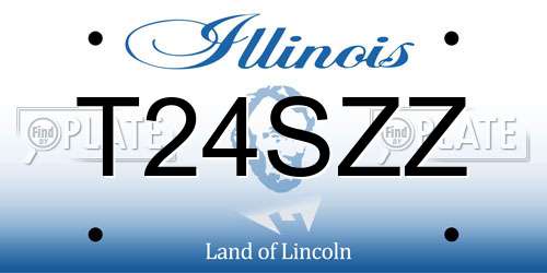 T24SZZ Illinois License Plate