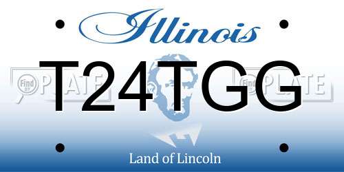 T24TGG Illinois License Plate