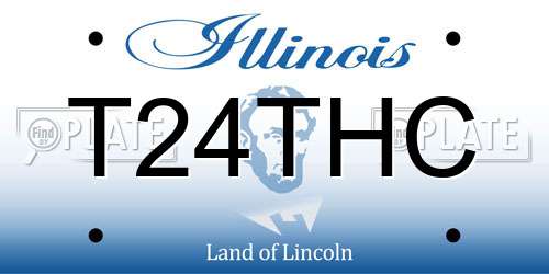 T24THC Illinois License Plate