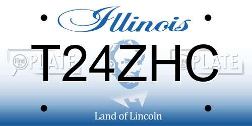 T24ZHC Illinois License Plate