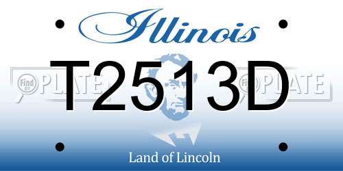 T2513D Illinois License Plate