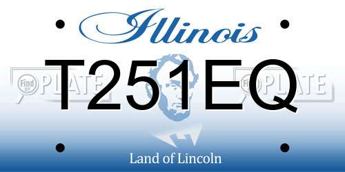 T251EQ Illinois License Plate