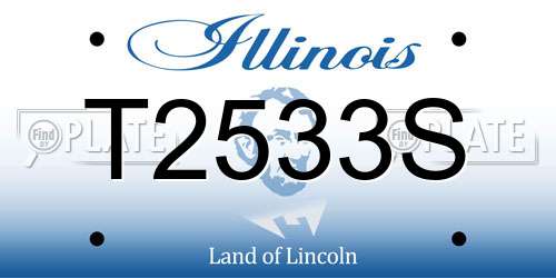 T2533S Illinois License Plate