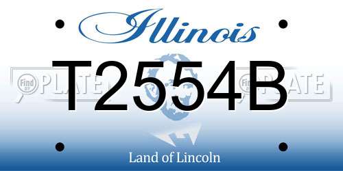 T2554B Illinois License Plate