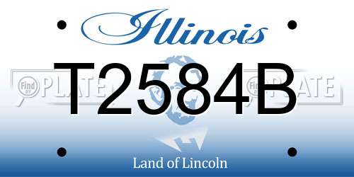T2584B Illinois License Plate