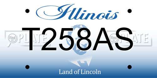 T258AS Illinois License Plate