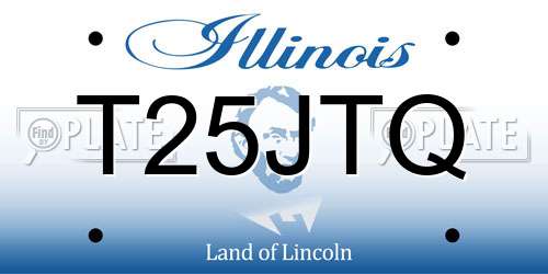 T25JTQ Illinois License Plate