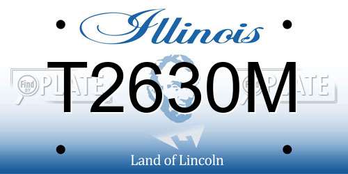 T2630M Illinois License Plate