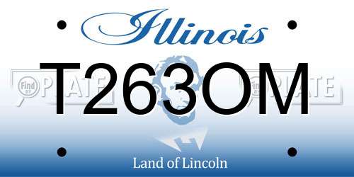 T263OM Illinois License Plate