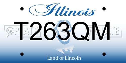 T263QM Illinois License Plate